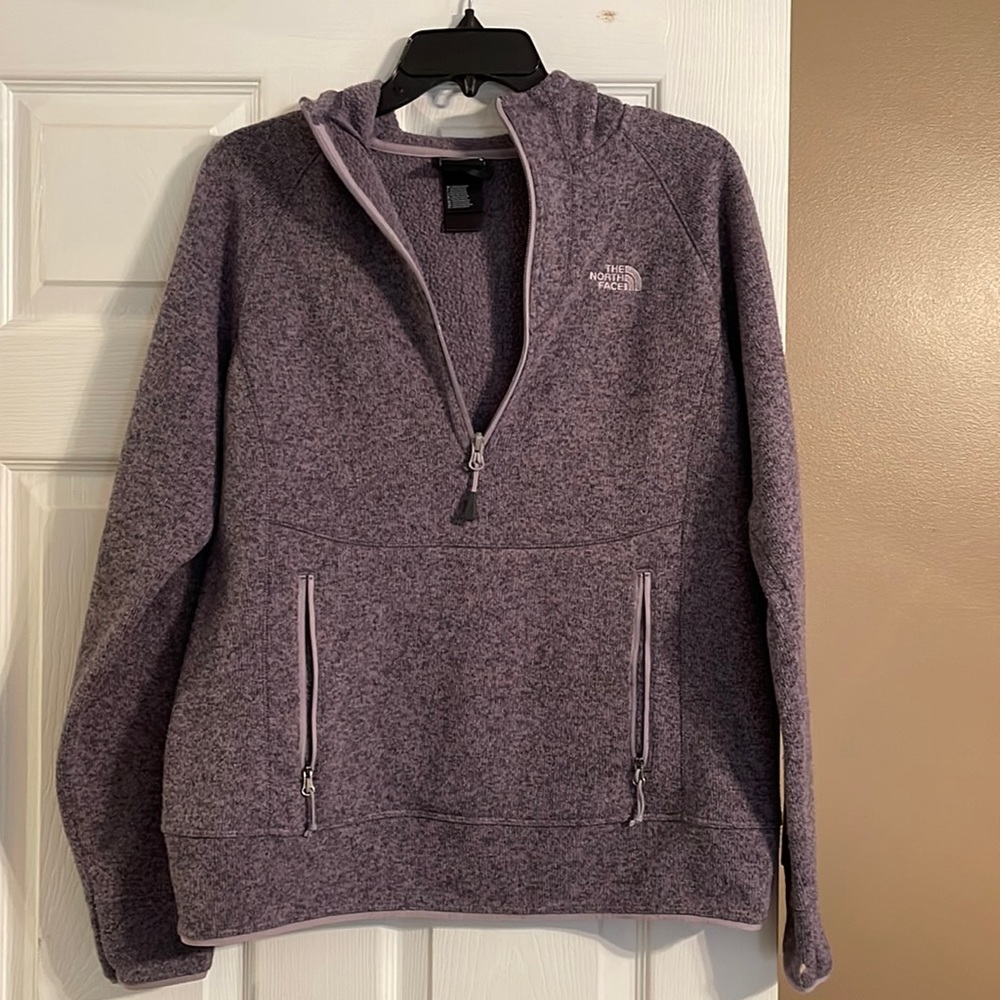 Northface hooded sweater 1/2 zip pullover